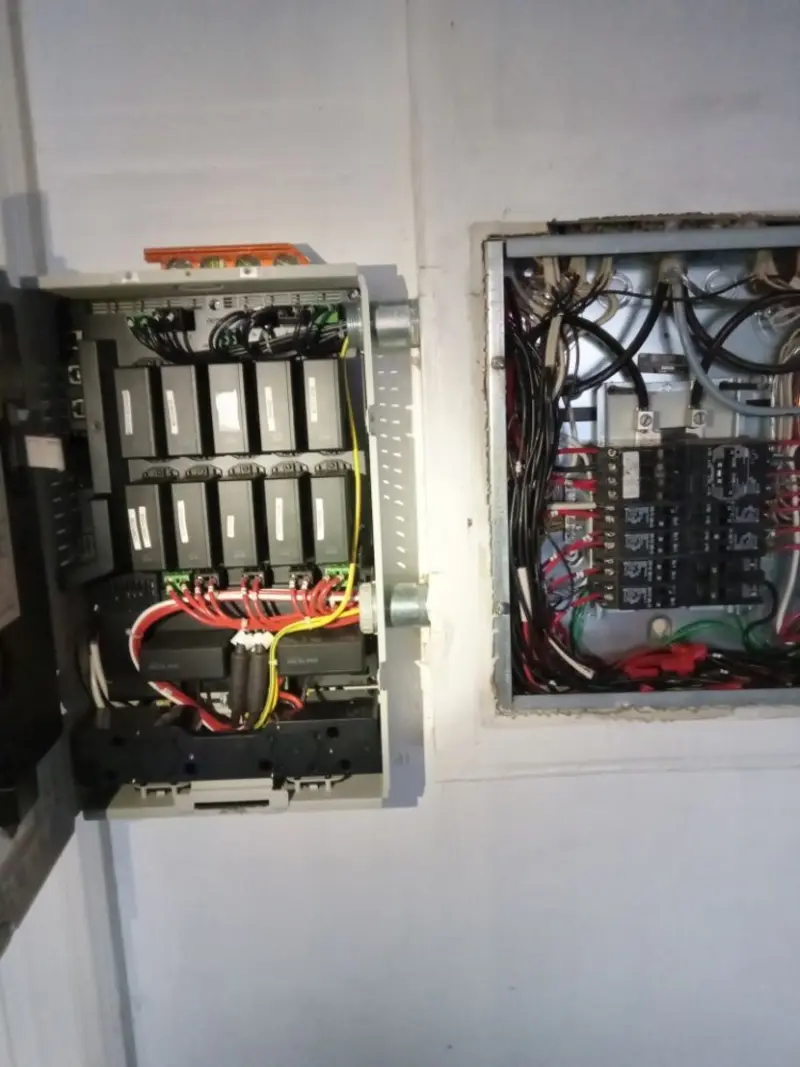 Electrical panel upgrade completed for Security Camera Wiring in Glastonbury